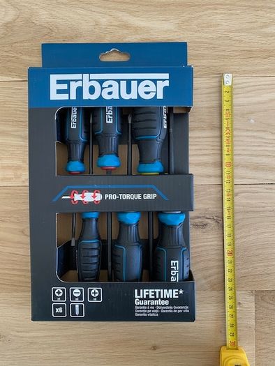 Erbauer Standard Mixed Screwdriver Set 6 Piece Brand New