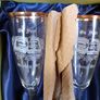 Duiske - on your wedding day - gold rimmed champagne flutes Image 2