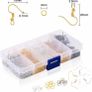 Earring Hooks, Jump Rings, 1150Pcs Earring Making Kit for DIY Earring Image 3