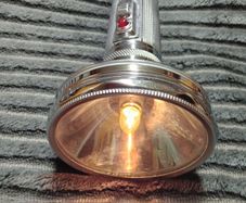 Vintage 1970s Tiger Head Brand Metal Flashlight