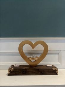 Love Heart Tea Light Table Centre Piece