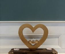 Love Heart Tea Light Table Centre Piece