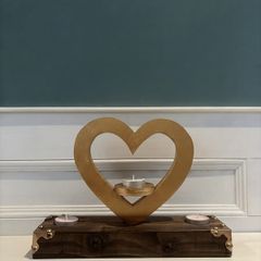 Love Heart Tea Light Table Centre Piece