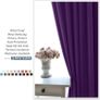 NEW SALE | Purple Curtains Blackout- Short Rings Top Thermal Curtains for Home Decor Light Blocked Aubergine Curtains Window Treatment for Bedroom, 2 Panels Image 4