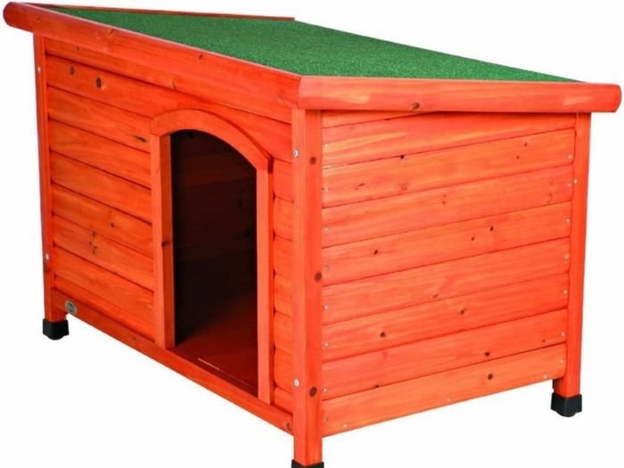 Natura Flat Roof Dog Kennel Brown  S M 85 x 58 x 60 cm (FREE POSTAGE)