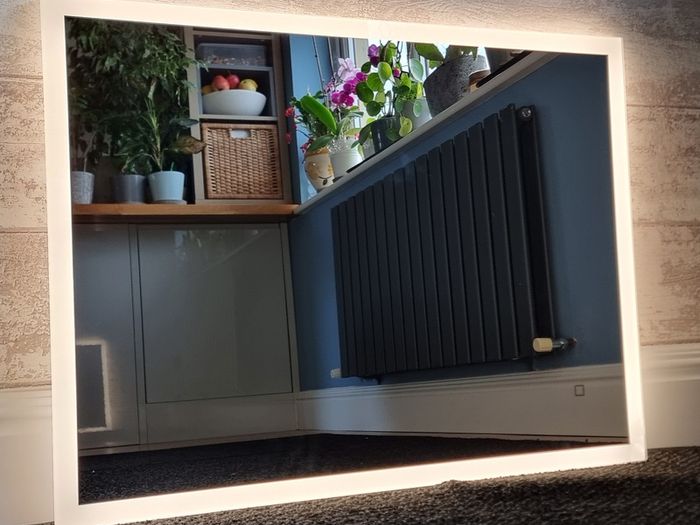 LED Bathroom Mirror 60x80cm Antifog Defogger