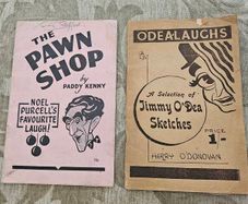 O'Dea Laughs. A Selection Of Jimmy O' Dea Sketches. Plus The Pawn Shop By Paddy Kenny.both.  First Edition Paperback In Fair Condition   See Photos For Same.