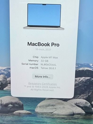 MacBook Pro M1 Max 16"