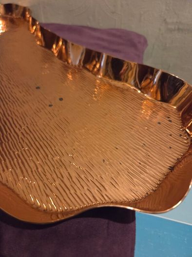Solid Copper Henry Loveridge & Co "Kidney" tray