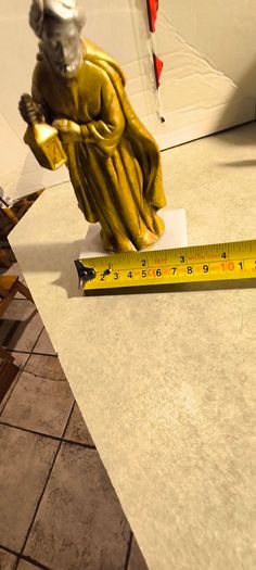 Christmas Nativity Joseph  set on marble plinth.