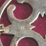 Stamped silver St Magnus cross brooch, with pouch, D18 freepost Image 6
