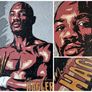 Marvellous Marvin Hagler original portrait painting Boxing one-off original Image 8