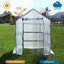 Walk In Greenhouse With 10 Shelves, Reinforced PE Plastic Cover With Sturdy Steel Frame, Greenhouse/Plant Nursery for Gardens, Patios or Spaces Size, Easy to Assemble Image 4