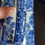 Fabulous Antique Blue and White Hot Chocolate Pot By George Jones & Sons in the Abbey Pattern, Circa 1901-1921, Capacity 1 Pint, Lid is Missing Image 10