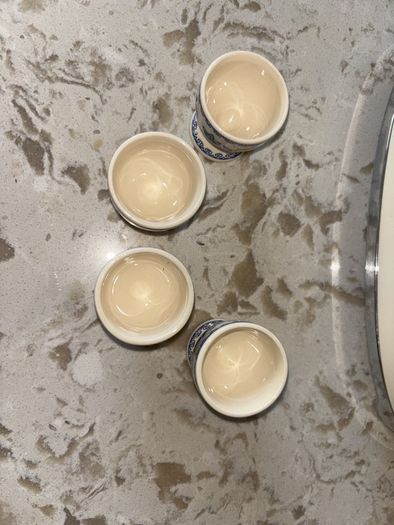 Vintage Set of 4 Masons Egg Cups