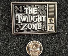 The twilight zone, pin back badge.