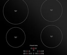 , 59cm 4 Zone Induction Hob with Touch Control in Black