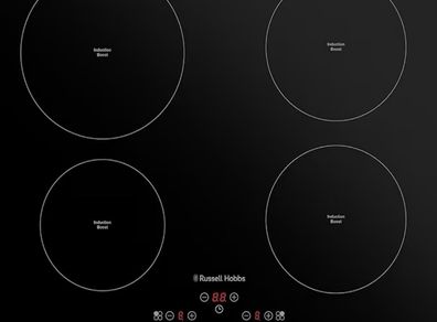, 59cm 4 Zone Induction Hob with Touch Control in Black