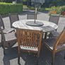 Teak Outdoor Table and 8 Chairs Image 2