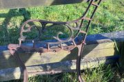 Pair of Cast iron bench ends