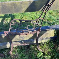 Pair of Cast iron bench ends