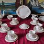 87 Piece Royal Albert Paragon Victoriana Rose Bone China Gold Gilt Dinner And Tea Service / Set For 10 Person Setting Made In England Image 7