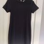 Zara black ribbed dress Image 2