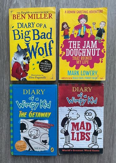 LOTS of Childrens Book Bundles - Football Books, Wimpy Kid, Cat Kid, Skulduggery Pleasant etc