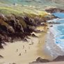 Original Coastal Scene Oil On Canvas Image 2