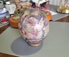 Ostrich egg painted