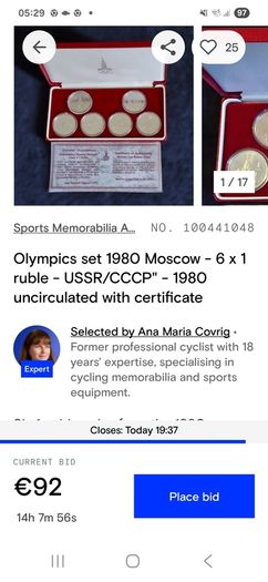 silver olimpics rubles 4oz pure silver 6 1ruble copper nickel