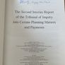 Unique book signed copy by James Gogarty of the The Second Interim Report of the Tribunal of Inquiry into Certain Planning Matters and Payments Image 2