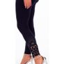 Fab Midnight Blue Leggings with Lace & Crystals size 16 Image 2