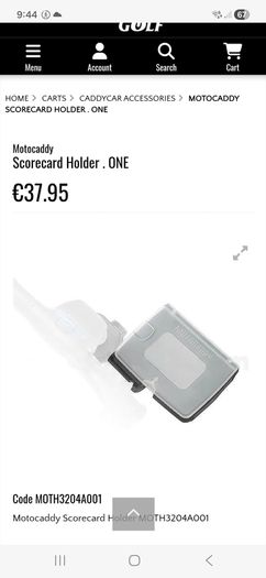 Motocaddy Scorecard holder