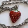 PENDANT - Heavy Enamelled - Strawberry Image 3