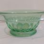 Fabulous Art Deco Green Pressed Glass Centrepiece Vase with Turnover Rim by Davidson Glass, Pattern Number 1910BD, Circa 1925 Image 6