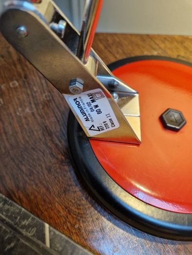 Vintage French Aluminor red desk lamp 1970/80s
