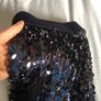 Navy sparkly skirt Image 4
