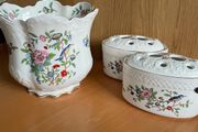 Vintage Aynsley Pembroke Planter and Potpourri Pots.