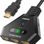 NEW SALE | Switch 4K, 3-Port HDMI Switch Splitter with High-Speed HDMI Cable, HDMI Switch 3 In 1 Out Supports 4K 3D 1080P UHD HDCP 2.2 Image 2