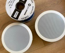Pair of Polk Audio RC60i In-Ceiling Speakers + Speaker Cable