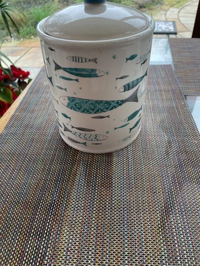 Boltze home ceramic tea caddy
