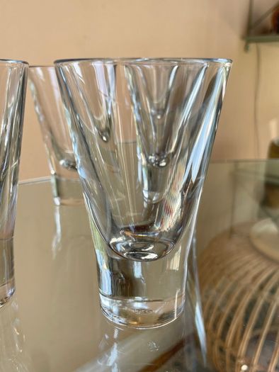 7 Mid Century "Italian Brunch" Crystal Glasses, 100ml, Short Cocktail