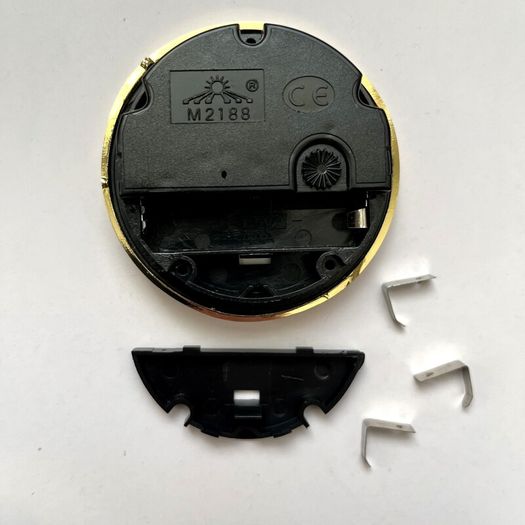 New 65mm Gold Clock Inserts, Quartz Fit-Up