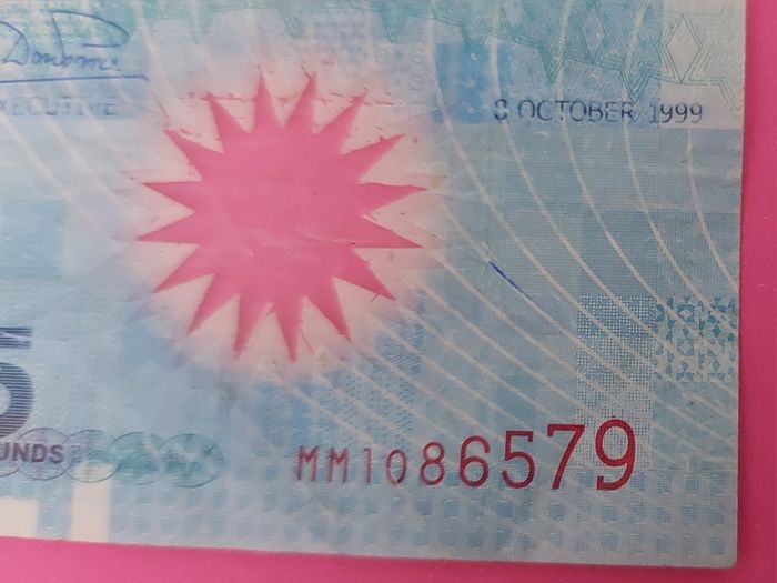 Northern Bank 1999 MILLENNIUM PLASTIC Five Pound note