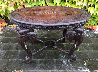 19th century Anglo Indian hardwood table