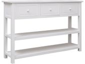 Sideboard White 115x30x76 cm Wood