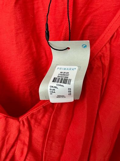 Ladies coral top size 20