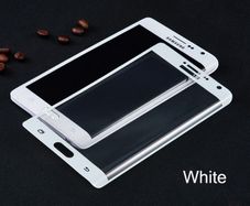 Full Curved 3D Tempered Glass Protector For Samsung Note Edge N9150 - White