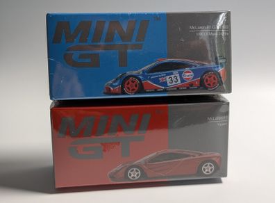 2x MiniGT McLaren F1s